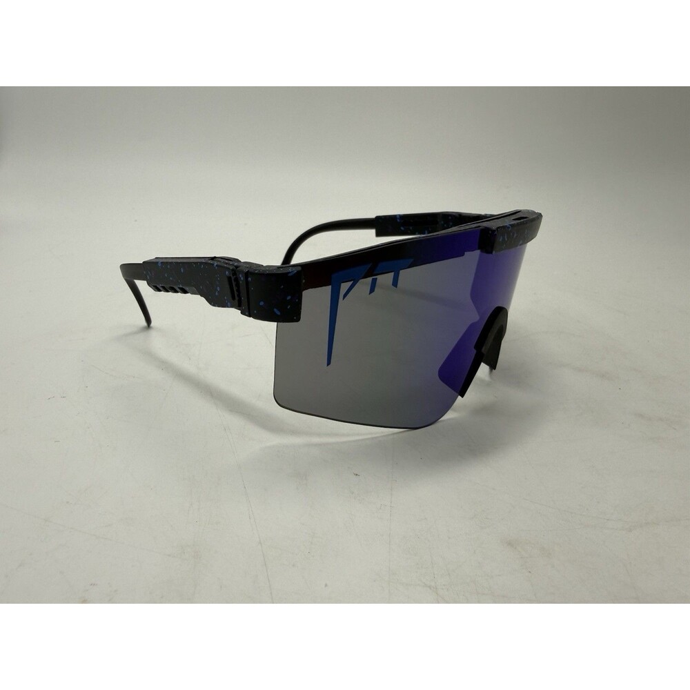 Pit Viper The Night Fall Polarized Adjust Sunglasses Black Frames Purple Lenses